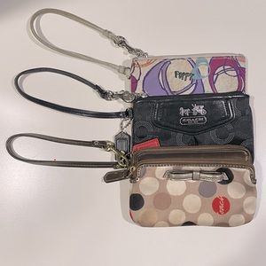 COACH WRISTLET BUNDLE (3 Wristlets)